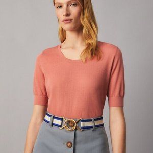 Tory Burch short-sleeve lightweight pullover